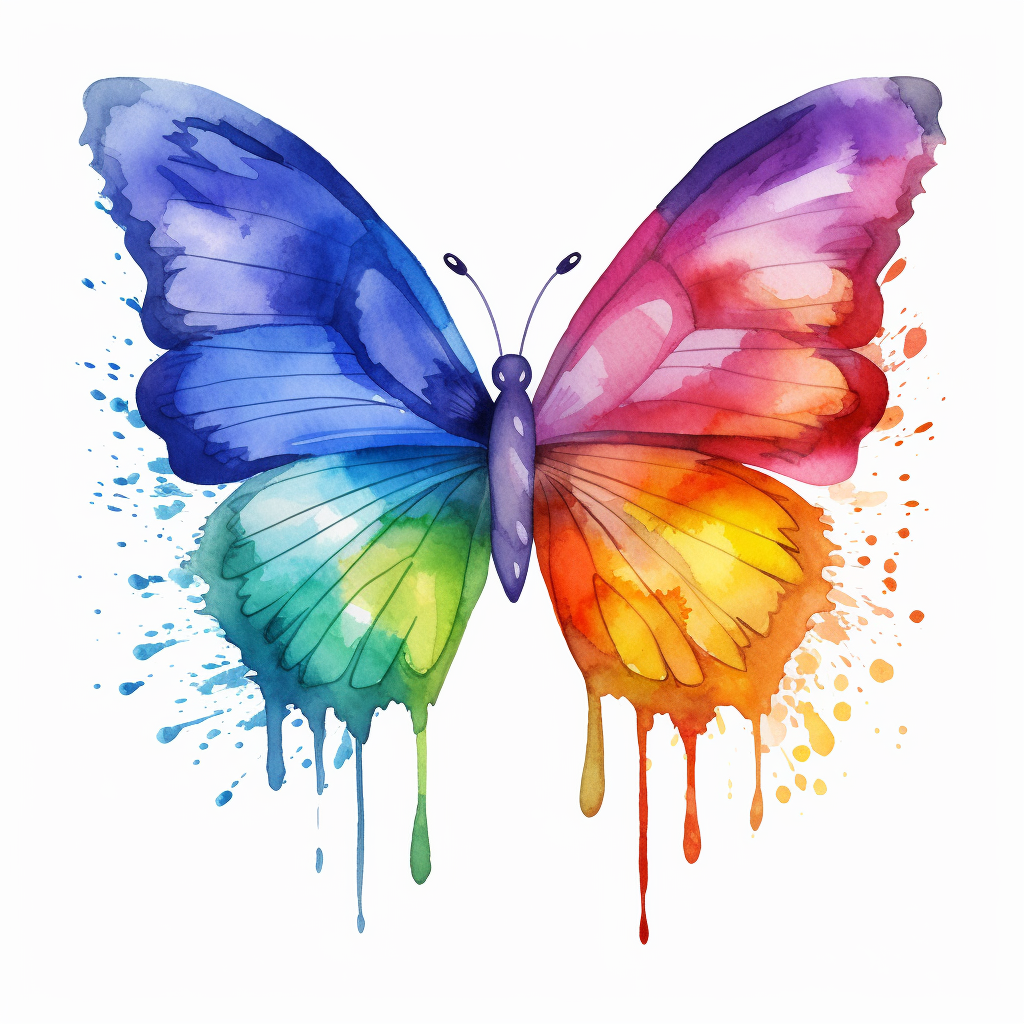cartoon butterfly cliparts