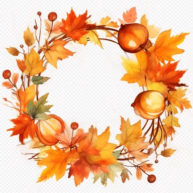 Fall round shape clipart,White backgroun - @Royeldesk Digital Agency (fast)