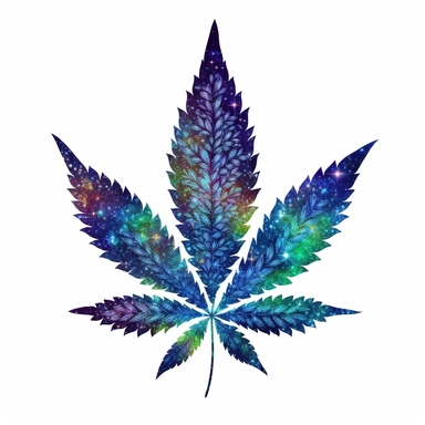 clipart cannabis leaf, Galaxy, high quality artwork, HD
