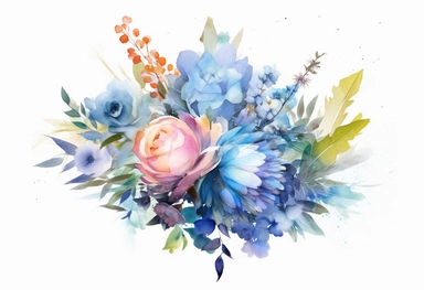 watercolor floral background images png, png doodle, pencil and watercolor, in the style of frederick judd waugh, vicente romero redondo, symmetrical asymmetry, stephanie pui-mun law, symmetrical arrangement, clipart, inspiring details
