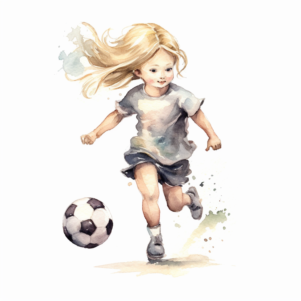 girls soccer cliparts