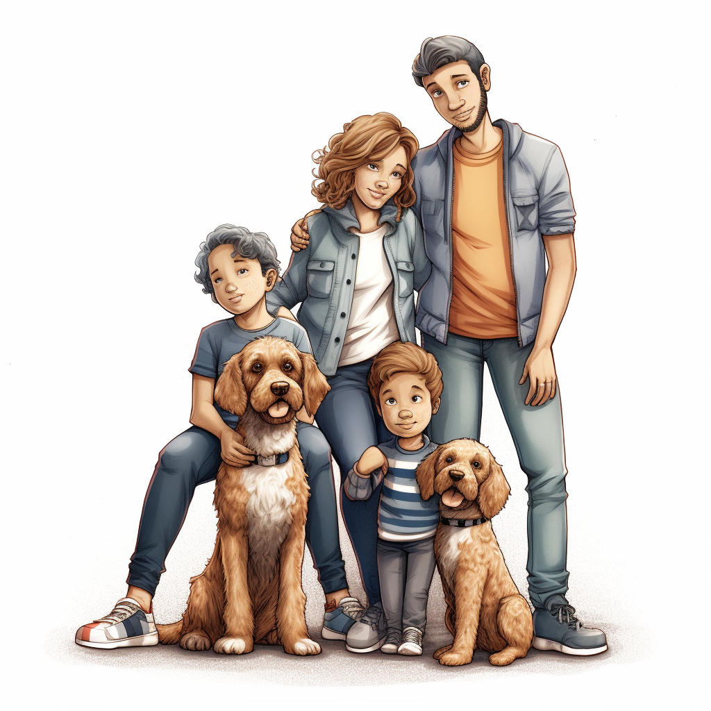 family dog cliparts