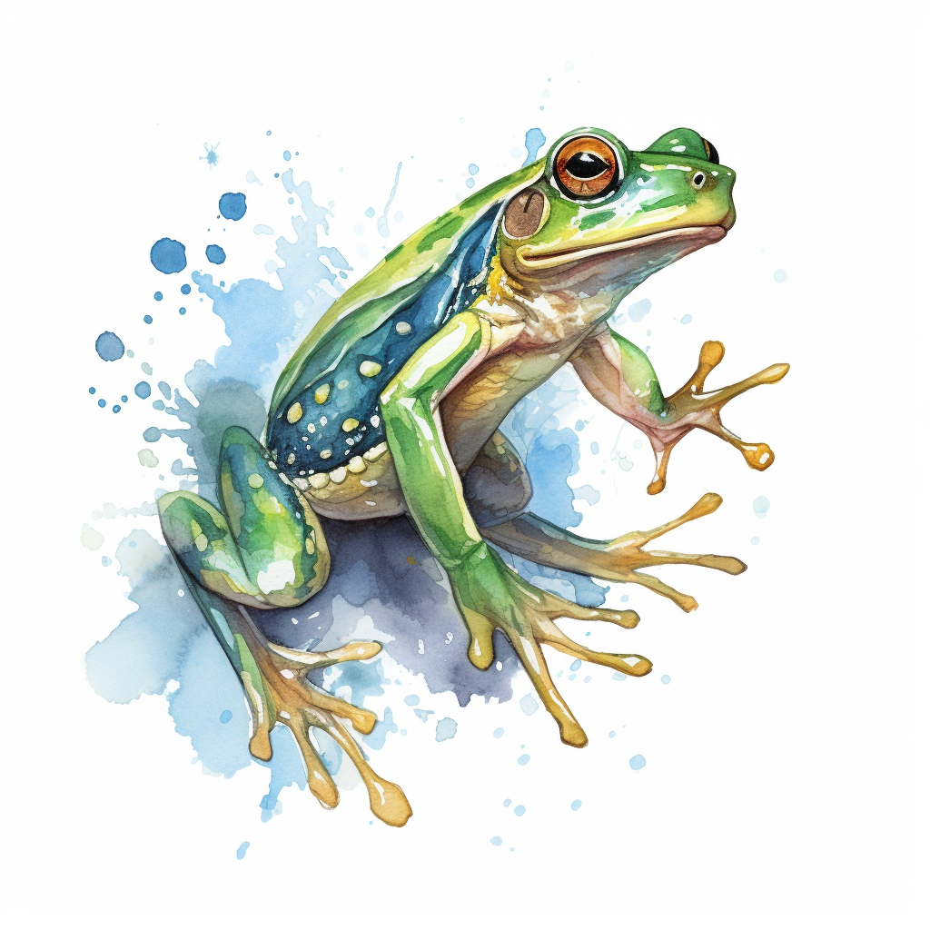 animated frog clipart