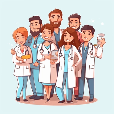 Illutration, white background, PNG clipart doctors' day