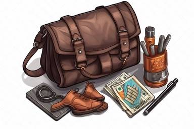 Groomsmen wallet clipart _ vector_ sticker_ art_ t - shirt_ design, ultra - detailed, hyper - realistic, Unreal Engine, Cinematic, 16k, hyperréalisme
