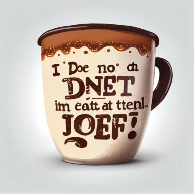 A clipart of a coffee cup with the phrase I don't need an inspirational quote, I just need coffee