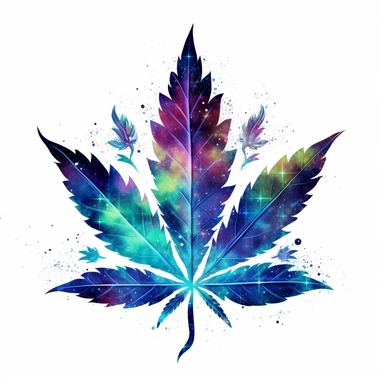 clipart cannabis leaf, Galaxy, high quality artwork, HD