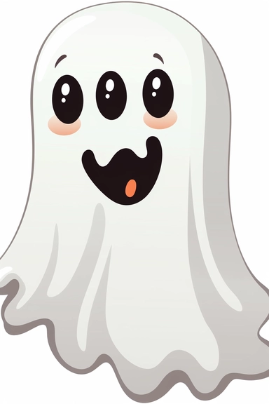 clip art: : cute ghost : :