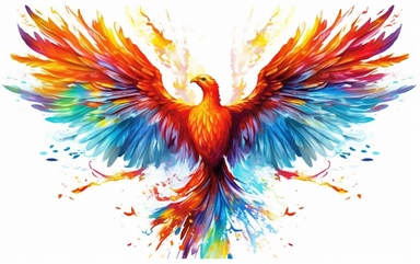 reate a captivating visual representation that symbolizes breaking free from barriers and unleashing boundless potential in business. Depict a soaring phoenix with its wings outstretched, symbolizing courage, freedom, and limitless possibilities. Let the image exude a sense of empowerment and inspire viewers to embrace change, overcome challenges, and rise above limitations. Use vibrant colors and dynamic elements to convey energy and excitement. The image should evoke a sense of awe and ignite 