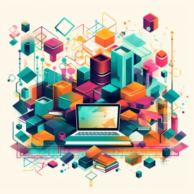 Visualize a simple graphic composed of clipart images of educational tools such as books, laptops, and phones. These elements are scattered against a background that transitions in shades of HEX #38EDFF. The style is straightforward and uncluttered, ideal for educational materials or digital platforms. The shot is taken with a Nikon D850 DSLR, using a 105mm f/1.4E ED lens, Resolution 45.7 megapixels, ISO sensitivity: 25,600, Shutter speed 1/8000 second. –ar 1:1 –v 5.1 –style raw –q 2 –s 750