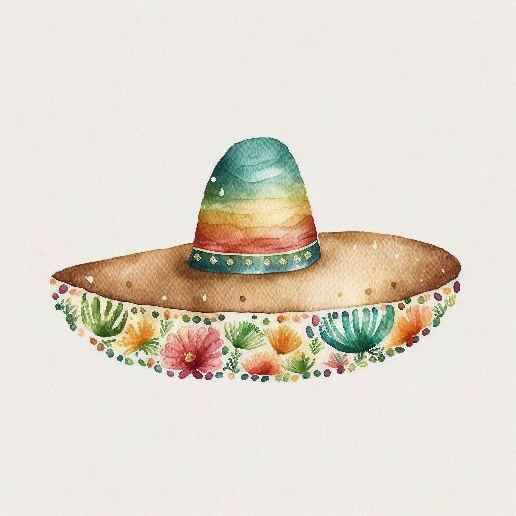 mexican sombrero clipart