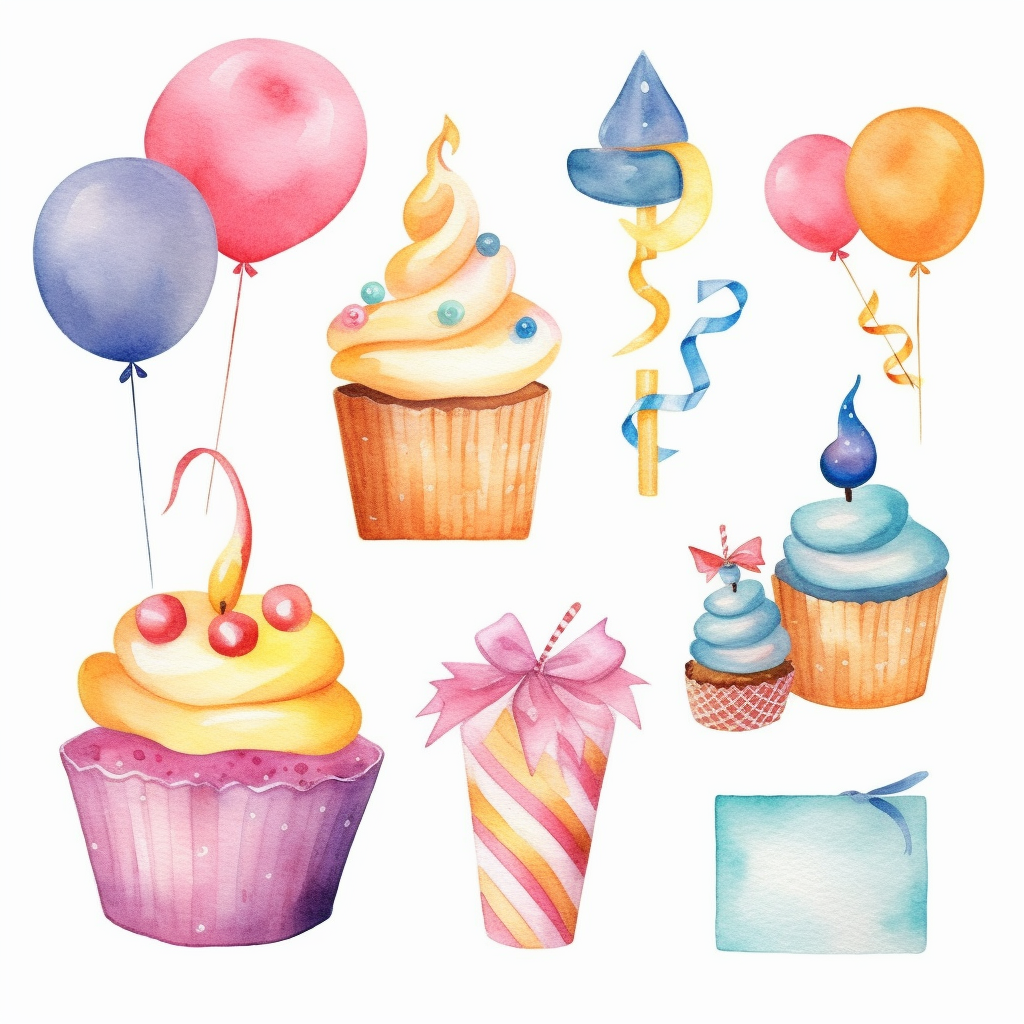 cupcake candle cliparts