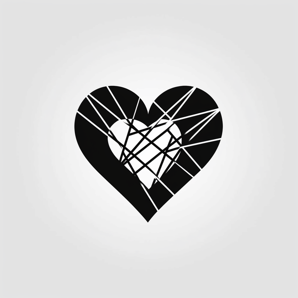 heart silhouette cliparts