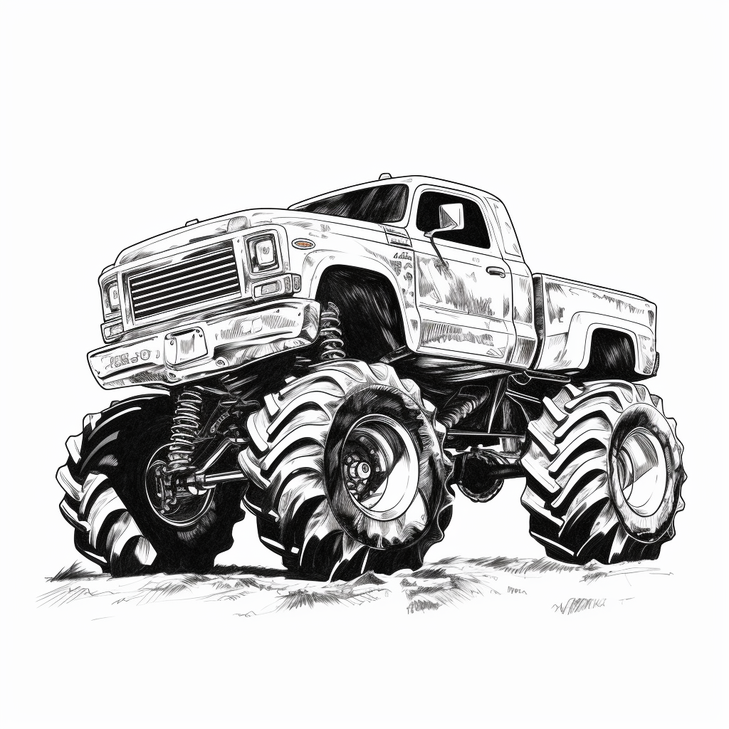 black truck cliparts
