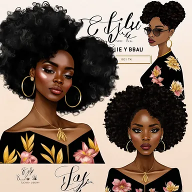 Fashion girl clipart, Girl boss clipart, Black girl png, Afro girl clipart, Black girl magic, Boss lady clipart, Black woman clipart, goodnotes, 2: 3, 4k