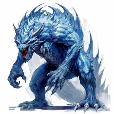 full-body angry blue dragon, concept art by Aleksander Orłowski, gothic art, fantasy art, watercolor, clipart, highly detailed, crisp lines