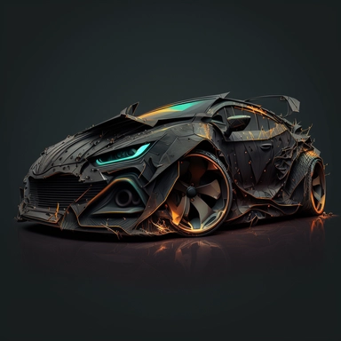 car unreal engine, vector, sharp focus, super detailed, illustration, 16:9, v4, q2, 16k, High quality, clipart style