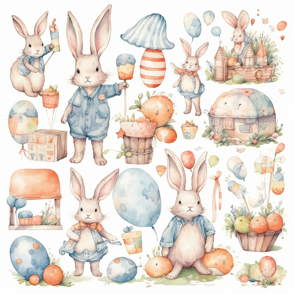 easter rabbit clipart