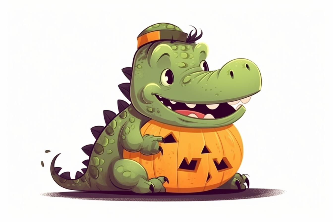 cartoon alligator clipart