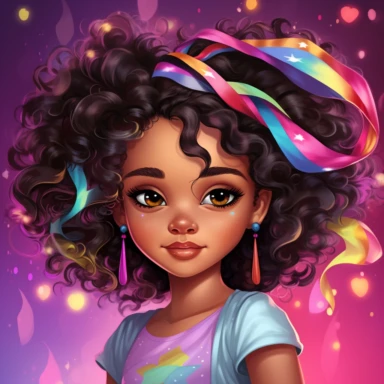 imagine imagine adorable young beautiful black girl clipart lisa frank style with multiple poses ar 8:10 v5.1 - <@1088084637986857050> (fast)