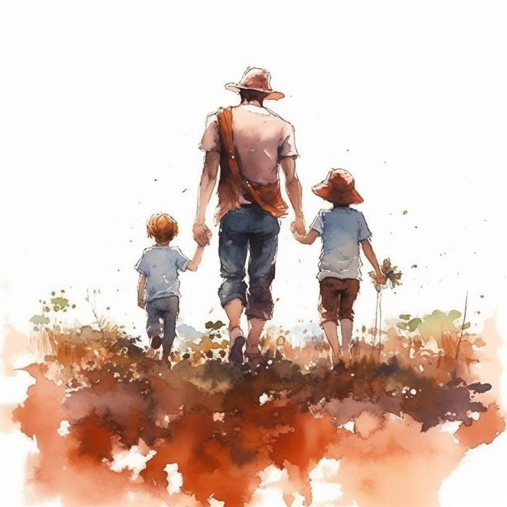 children holding hands clipart