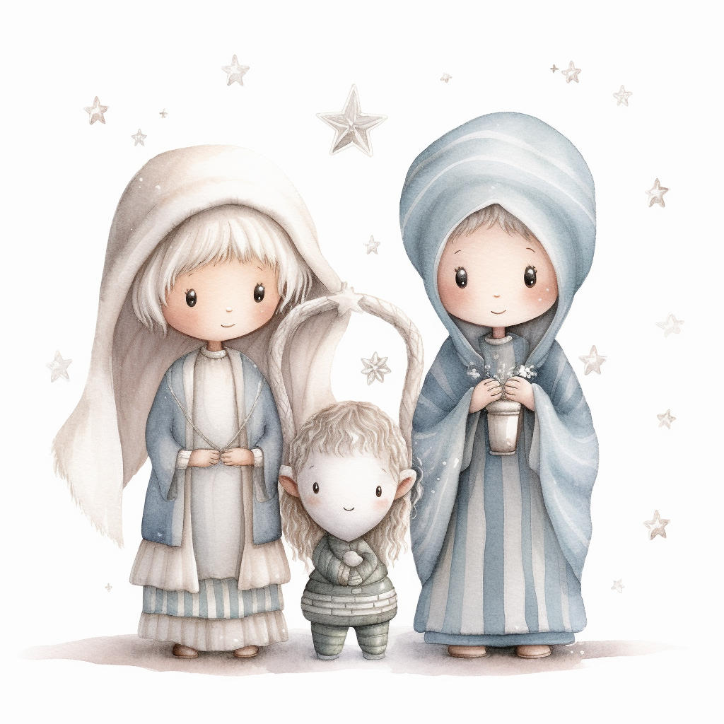 cute nativity cliparts