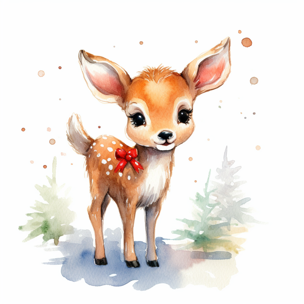christmas deer cliparts