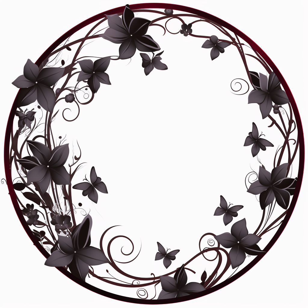 leaves circle cliparts