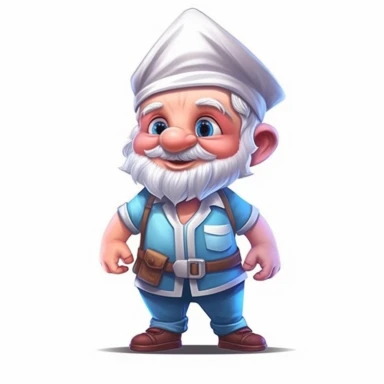 cute gnome Male nurse clipart