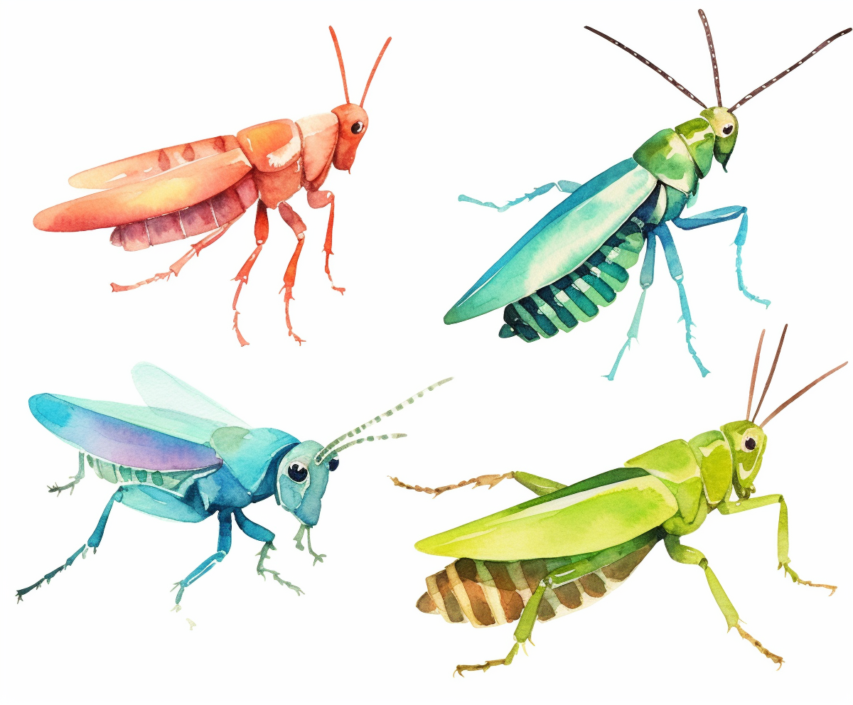 grasshoppers cliparts