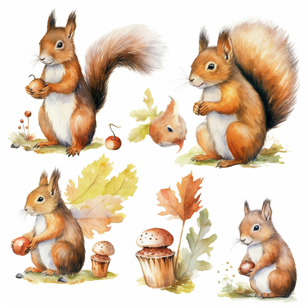 animated squirrel clipart