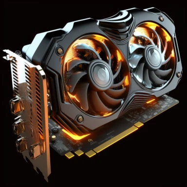 gaming graphics card LED clipart