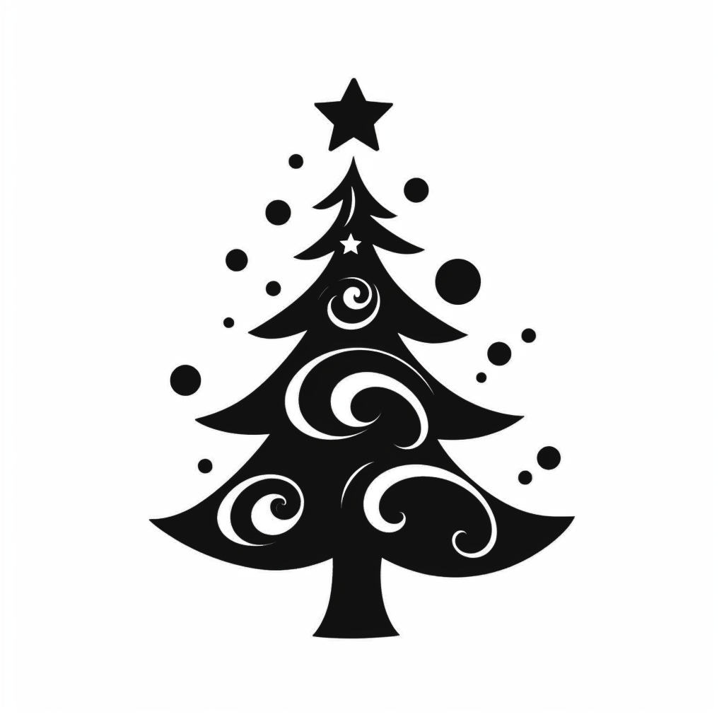 christmas silhouette cliparts