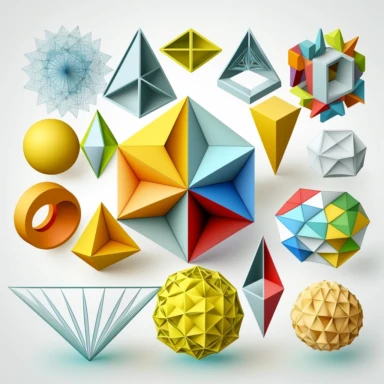 mathematical illustration of multiview geometry, clipart, 8K