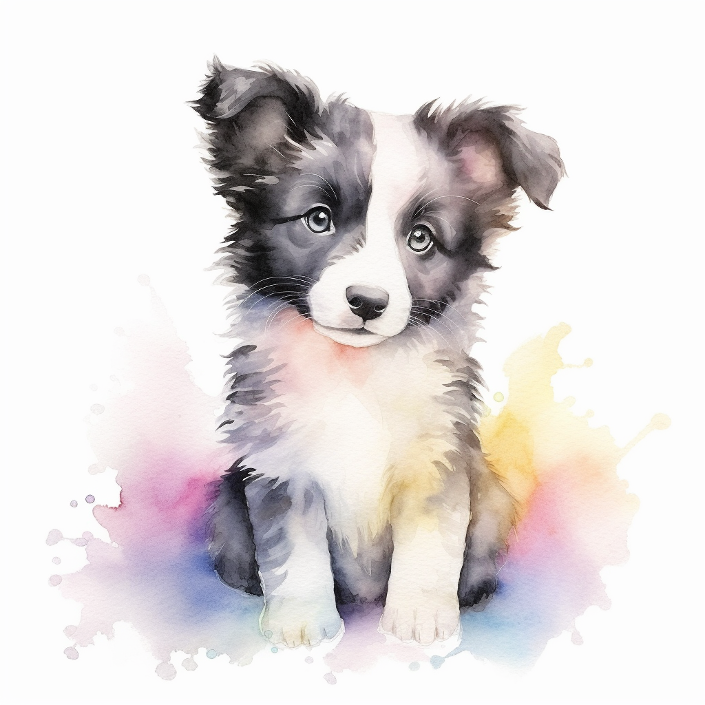 border collie clipart