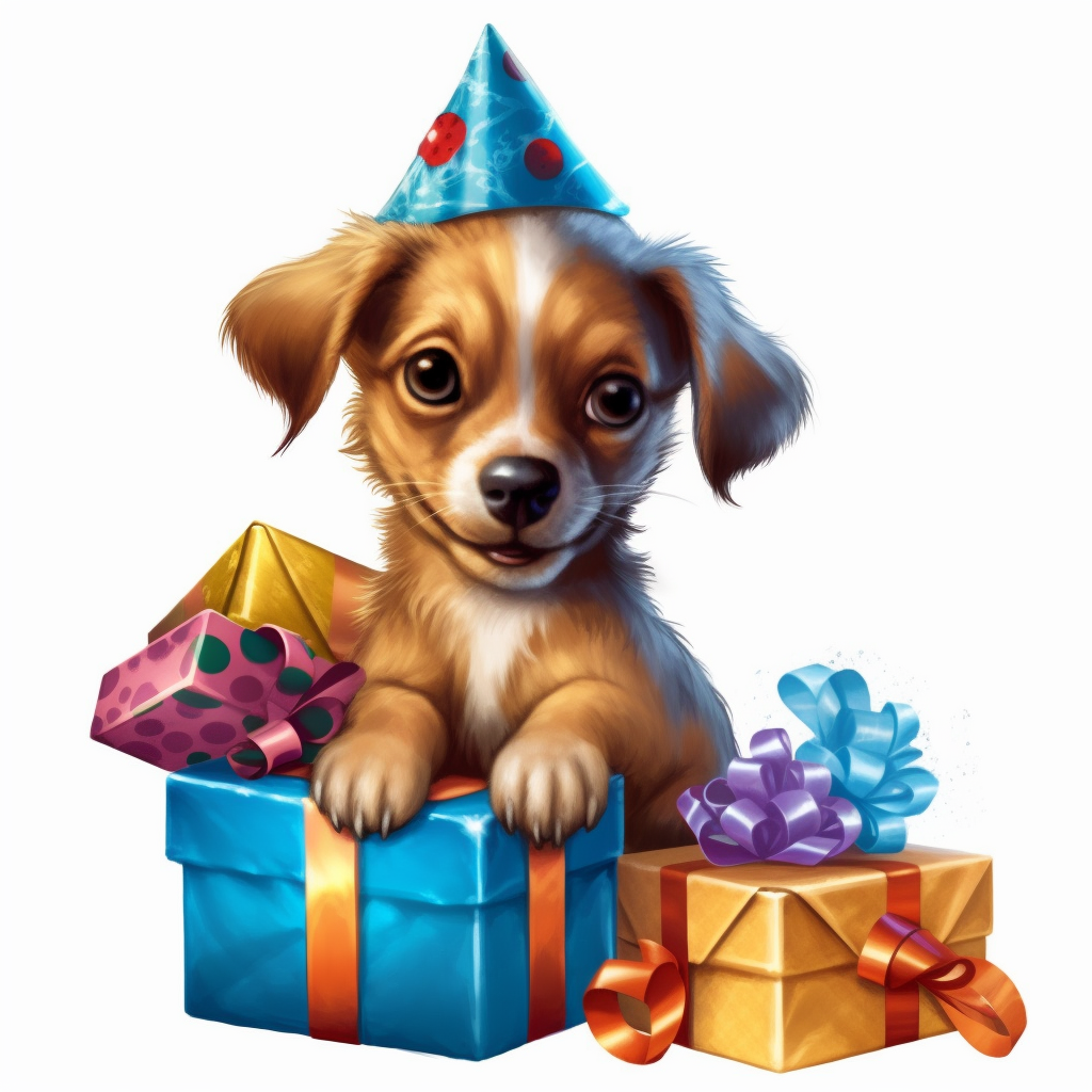 birthday present clipart