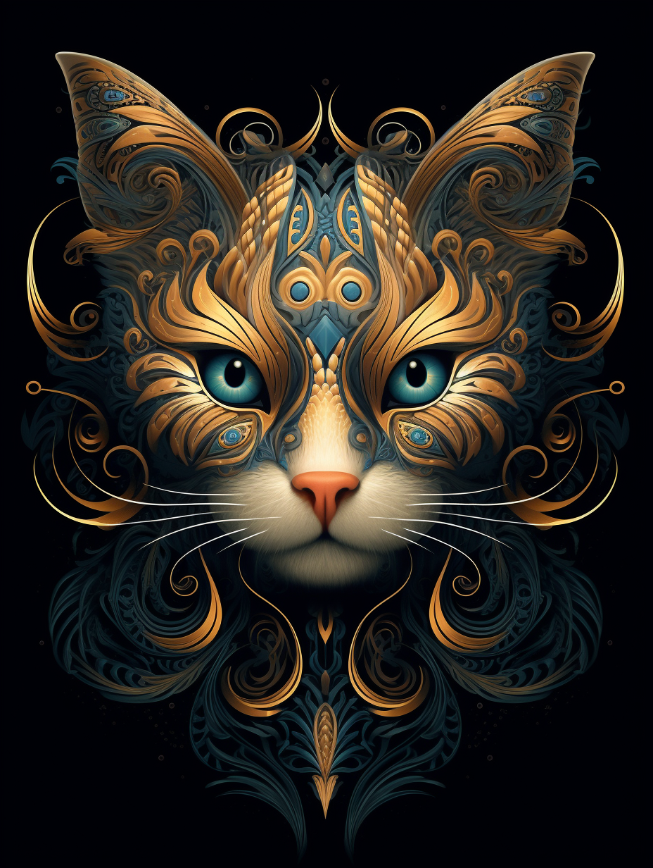 orange cat clipart