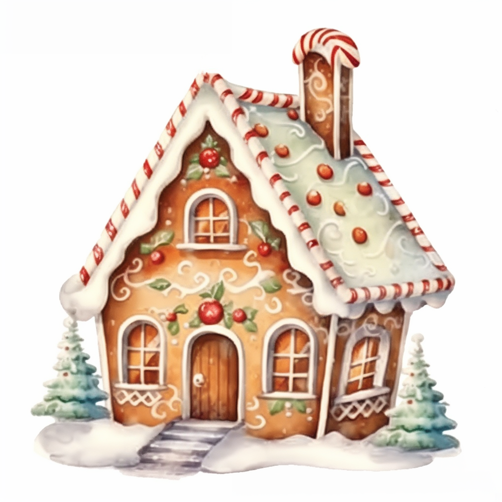 gingerbread house clipart
