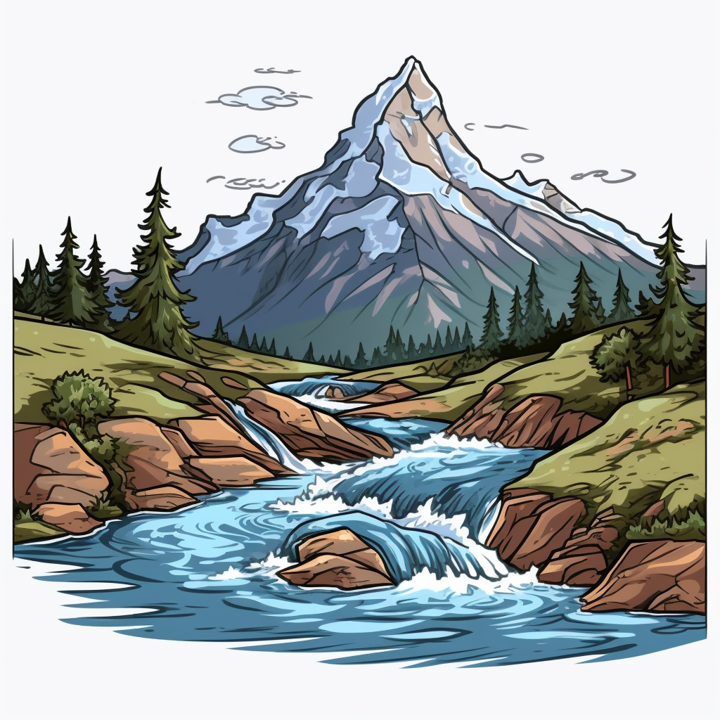 flowing river cliparts