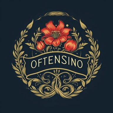 Design a logo for a Franco-Italian restaurant named 'Osteria Fiorentino' located in Curitiba, Brazil. It should reflect the sophistication and heritage of the establishment, featuring elements reminiscent of the Florentine Lily (giglio di firenze), an emblematic symbol of Florence, Italy. Emphasize elegance and simplicity in the design. The primary colors should be 'Royal Blue' and 'Gold/Cream' hinting at luxury and refinement. The logo should not be overly complex but must carry a strong visual