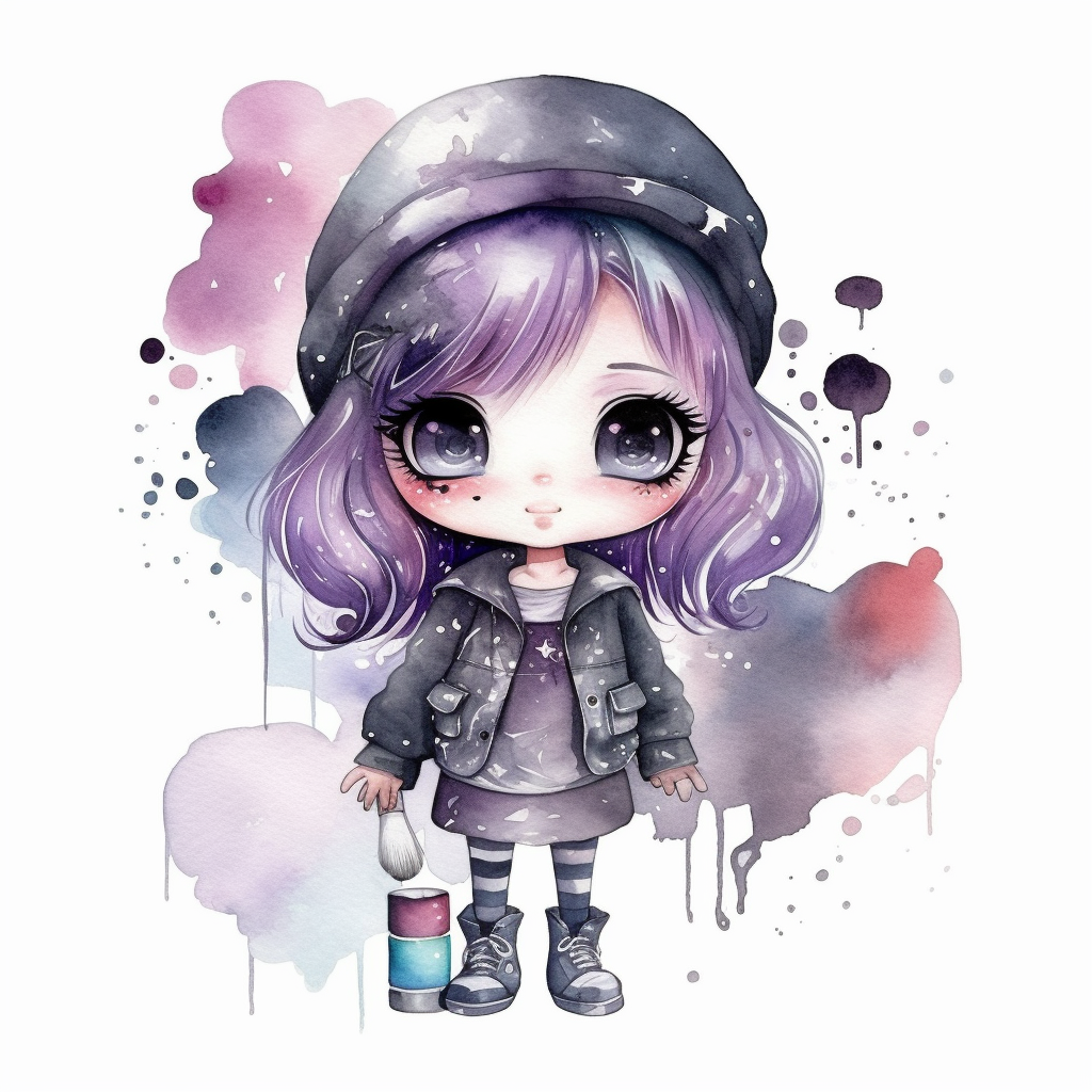funny purple cliparts