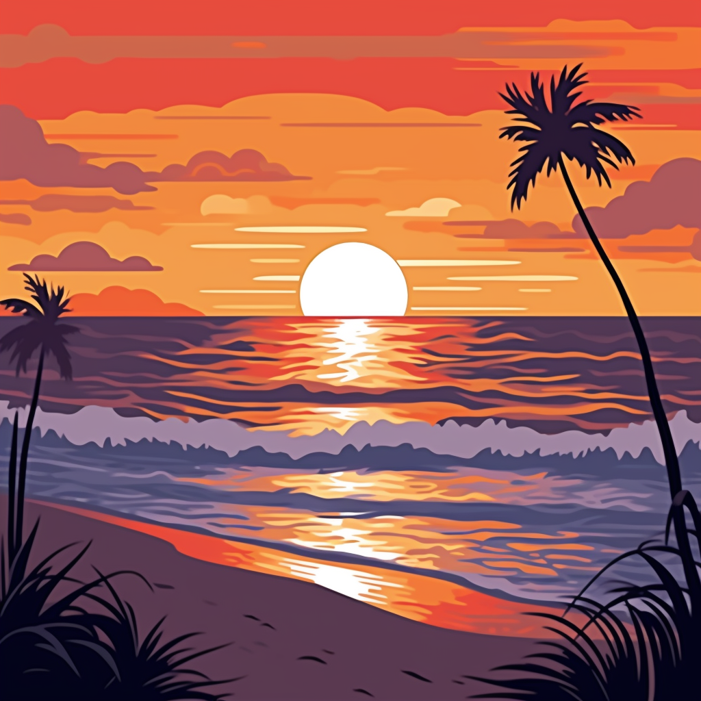 beach cliparts vector