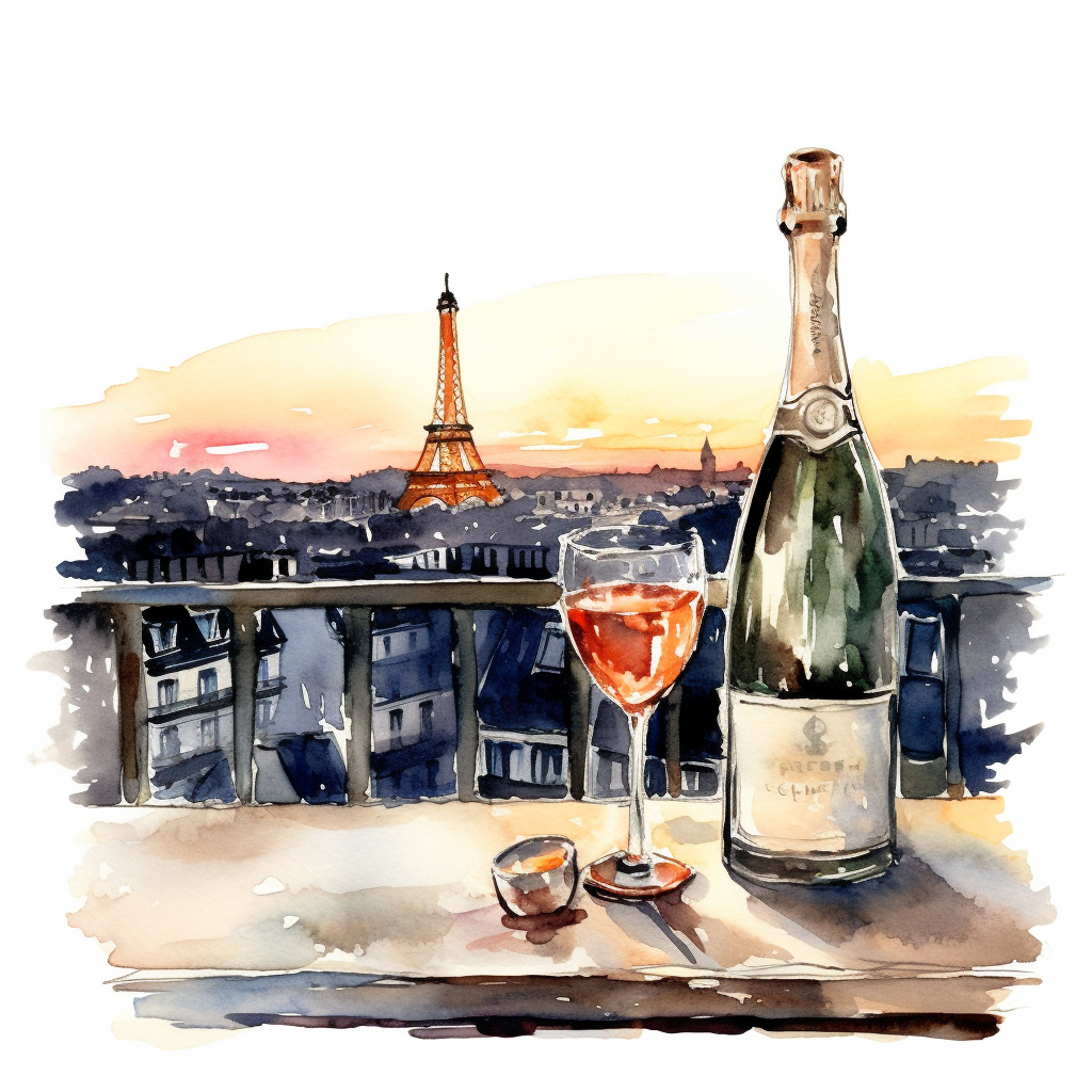 champagne bottle clipart