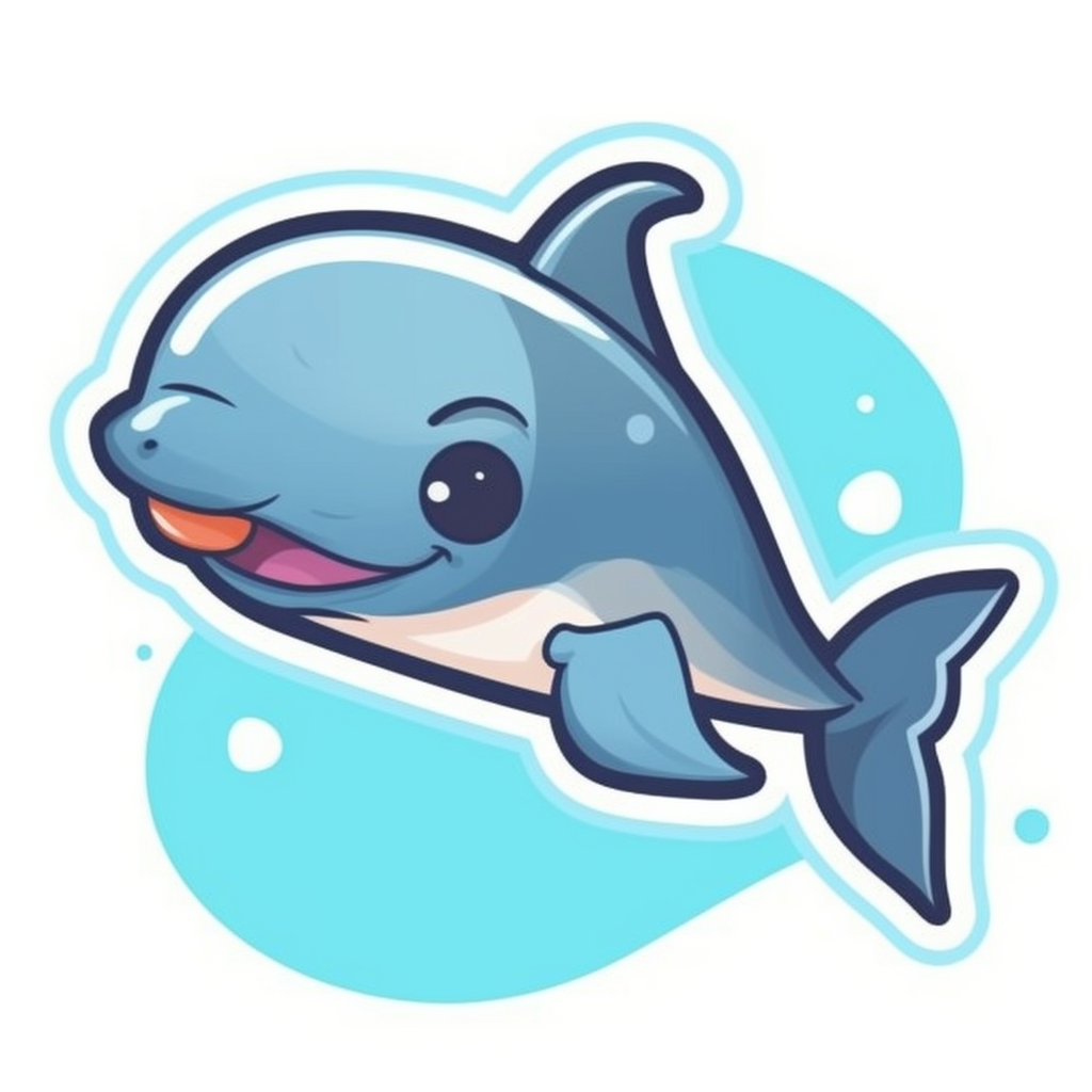 funny dolphin cliparts
