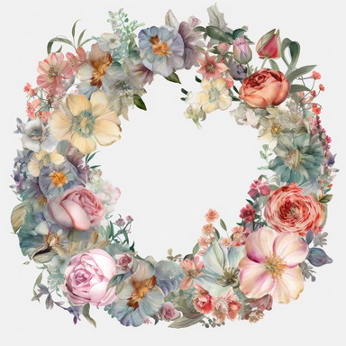 neutral watercolor china style a flower bouquet wreath frame border clipart png transparent white background one object truly timeless elegance premium luxury ornate photo realistic honestly reality aesthetic consistent quality unique exquisite iridescence individuality array of colors rich treasured throughout the ages refinement symbolizing luxury glamour allure wonders of the nature mother of pearl luminous quality light in a myriad of enchanting colors royal jewelry delicate shimmer pearlesc