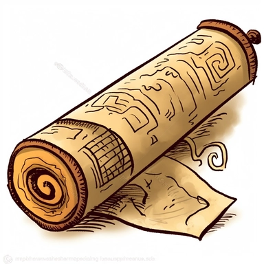 clipart of ancient scrolls,--ar 2:3