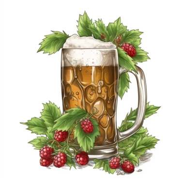 holly friday beer day clipart , original hand drawing, style of the artwork, mood of the aartwork, white background, 8K quality, ultra detailed , clipart, white background, High Quality, ultra detailed