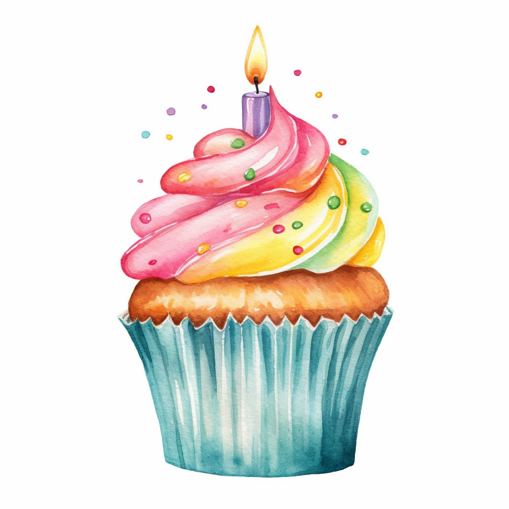 birthday cupcake clipart