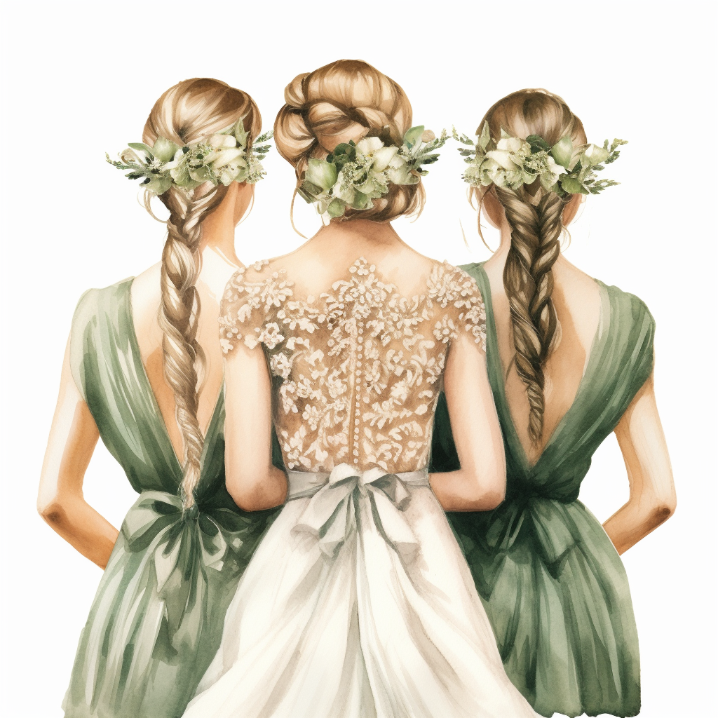 cliparts wedding bridesmaids