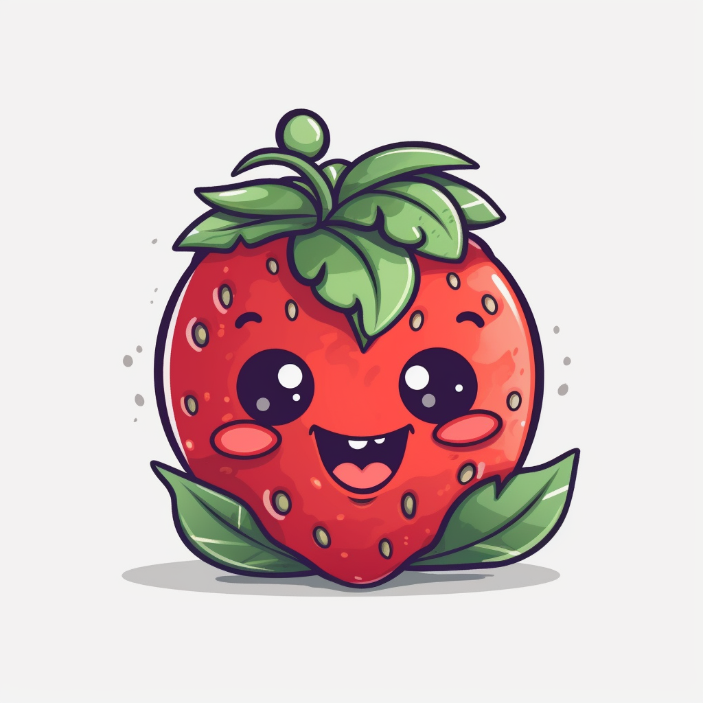 happy strawberry cliparts